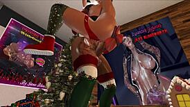 omg, got this thick tranny cock for christmas, so huge!