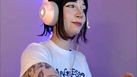 mujer blanca tatuada with petite natural culo, oops sorry