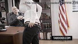 watch angela white bent over the desk getting doggystyle fucked