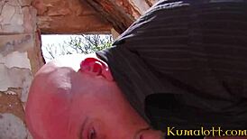 kumalott sweet brunette shy latina outdoor public encounter with big cock