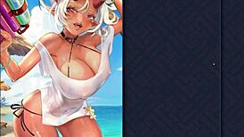 Asaka Hosts Summer Beach Sex Party With Huge Boobs