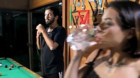 Petite Latina Feels Cuckold's Anal Creampie