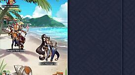 Asaka Hosts Summer Beach Sex Party With Huge Boobs