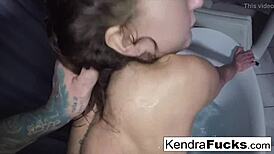 Oh, giant bath soaking turns into banging!