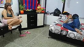 Indian Milf's Stepbrother Finds Way to Fuck Her Pussy