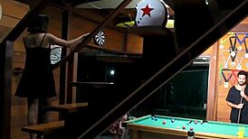 Petite Latina Feels Cuckold's Anal Creampie