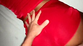 pulled the short aside and entered that hot woman's pussy