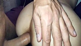 My wife's anus opened wide for a close-up POV during intimate play