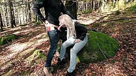 fuck in forest with hot chick, damn i luv her levis jeans