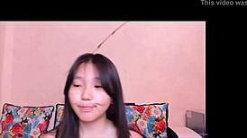 Cute Chinese Girl On Webcam Chat
