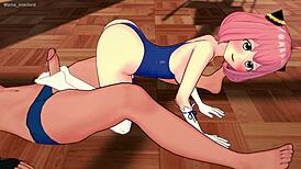 Anya’s Bikini Off for Wild Hentai Masturbation