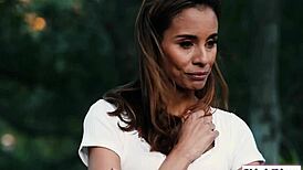 Brunette Babe Voyeurs Lesbian Neighbor To Squirt