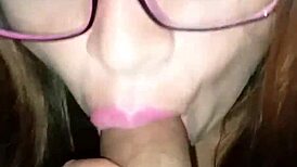 Stepbrother gets blowjob at home