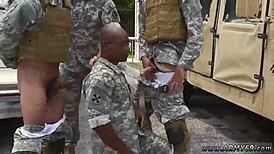 Army Men Fucking In Shower, Gay Sex Video With Explosions And Failure