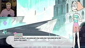 When I, Steven Universe, travel back to the past for gem domination, I end up masturbating and fingering those boobs and pussy with my fingers.