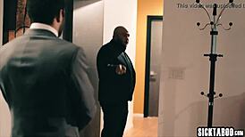 sexy babe tiffany watson cleans guy's big hard penis