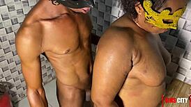 beautiful couple gettin’ it on in kitchen... big cock action!