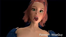 Sakura and Hinata's futa sandwich in multiple pov hentai