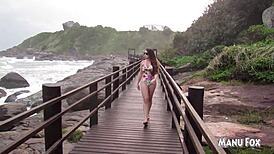 couldn't resist on the beach, fingered myself right there