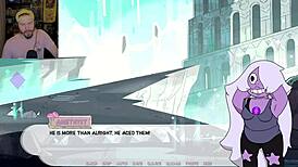 When I, Steven Universe, travel back to the past for gem domination, I end up masturbating and fingering those boobs and pussy with my fingers.