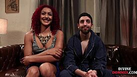 Black redhead CUCKS pathetic boyfriend THEN SPITS cum