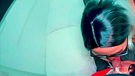 A horny stepson gives his chubby stepmom a full service massage