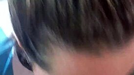 Blonde Cum Eater Craves a Liquid Lunch