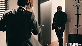 sexy babe tiffany watson cleans guy's big hard penis