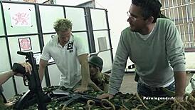 Elle Brooks, Alexa Andreas, Stacey Saran, Jordan Kingsley in Military Fuck Fest