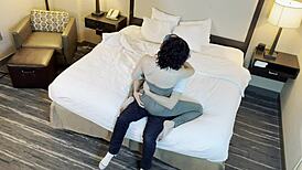 Watch This Petite Tattooed Beauty Kiss Passionately!