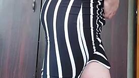 Witness the sexiest short clips of a white big butt crossdresser sissy slut. This shemale ladyboy femboy twink shines as a gay princess.