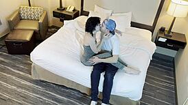 Watch This Petite Tattooed Beauty Kiss Passionately!