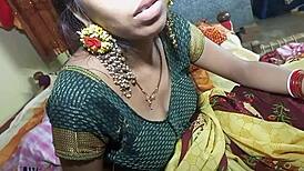 First time cheating story of Deshi Priya Bhabhi in intense Hindi sex scene outdoors