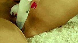 lovable girl spreads her tight slit for a first-time drilling