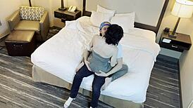 Watch This Petite Tattooed Beauty Kiss Passionately!