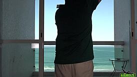 Elisa Sanches Fucks Big Cock On Balcony