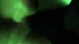 brunette flashes pussy in mini skirt before risky outdoor blowjob