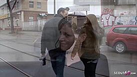 Teen with Mega Curves at Berlin Street Casting