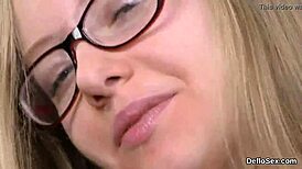 Flirtatious Teenie Rubs Soft Vagina Until Climax