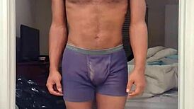 Learning in dorm with uncle brunette