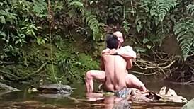gay orgy unfolds by the river in brazil