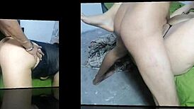 i share bed with horny stepmom and fuck her pussy outside