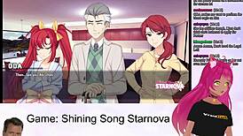 Vtuber Lewdneko spiller Shining Song Starnova Aki Route del 2