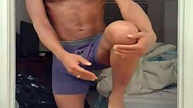 Learning in dorm with uncle brunette