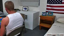 Hot kinky gay troops in army with erections and hardcore action.