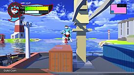 In the secret onsen, oh so hero feels intense emotions during the gay hentai sex orgy with big cocks and furry banging