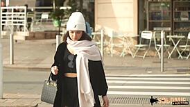 Lena's brunette ass takes double penetration in group anal lingerie sex!