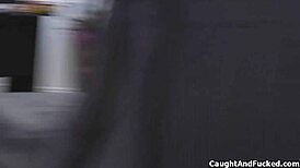 Handcuffed Teen In Lingerie Sucks In Office