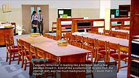 exploring academy 176 in wild anime style