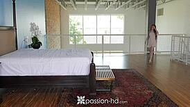 Yo, tiny redhead Dolly Little gets a hot welcome fuck! 🔥